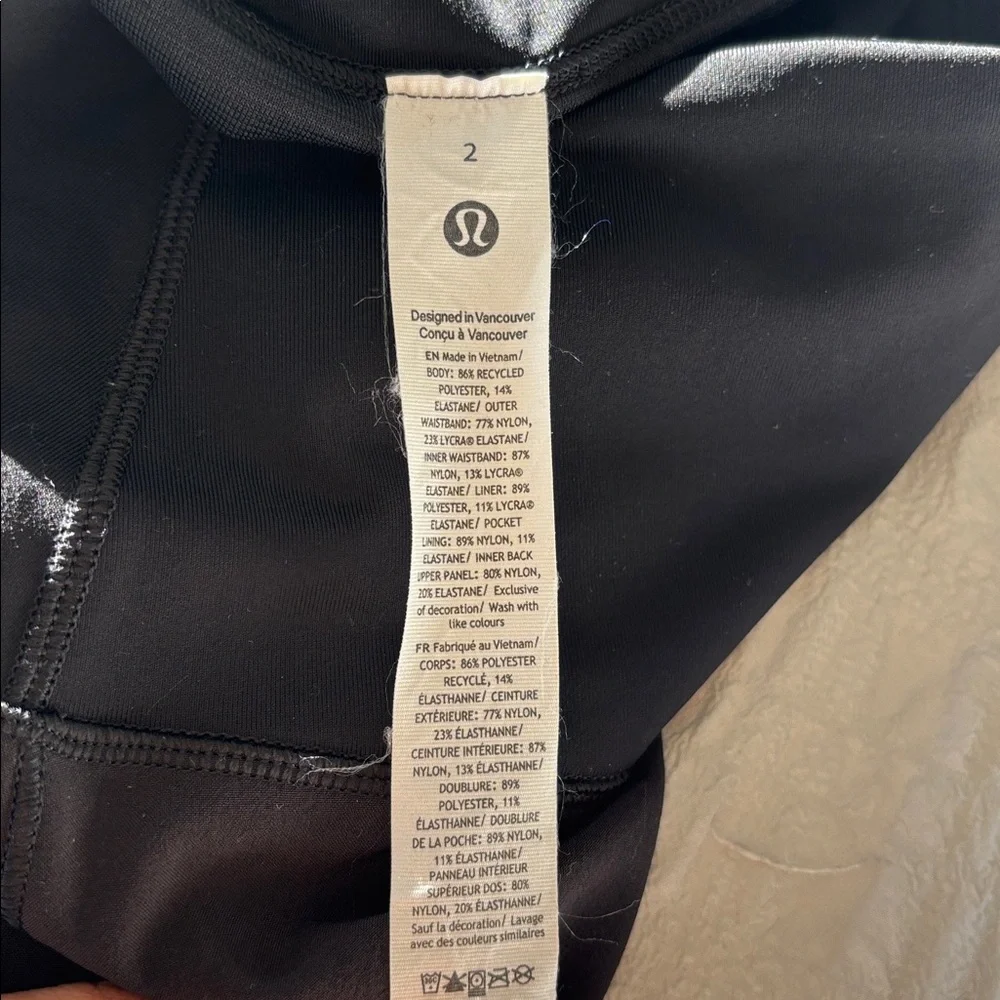 lululemon athletica Black Women's Athletic Overlay Shorts - Picture 7 of 8